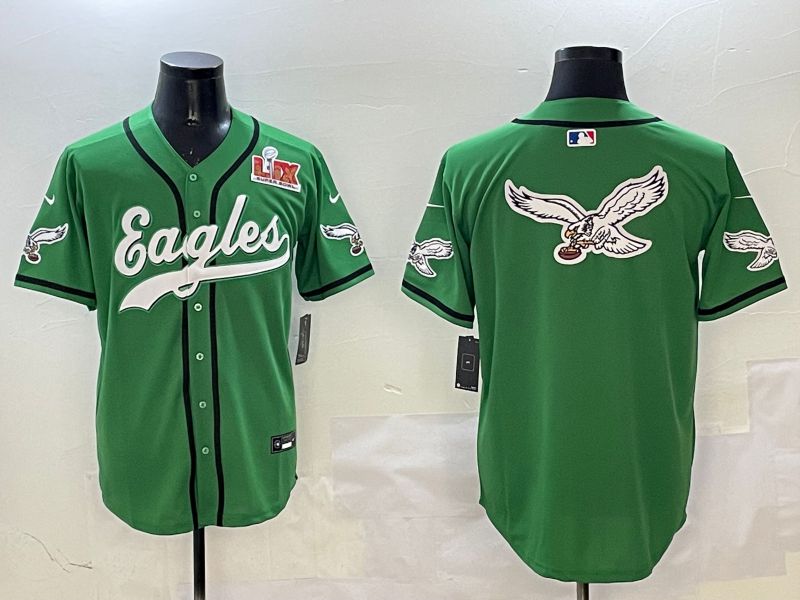 Men Philadelphia Eagles Blank Green three generations Jointly Name 2025 Nike Limited NFL Jersey style 13